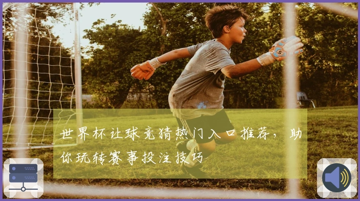 世界杯让球竞猜热门入口推荐,助你玩转赛事投注技巧